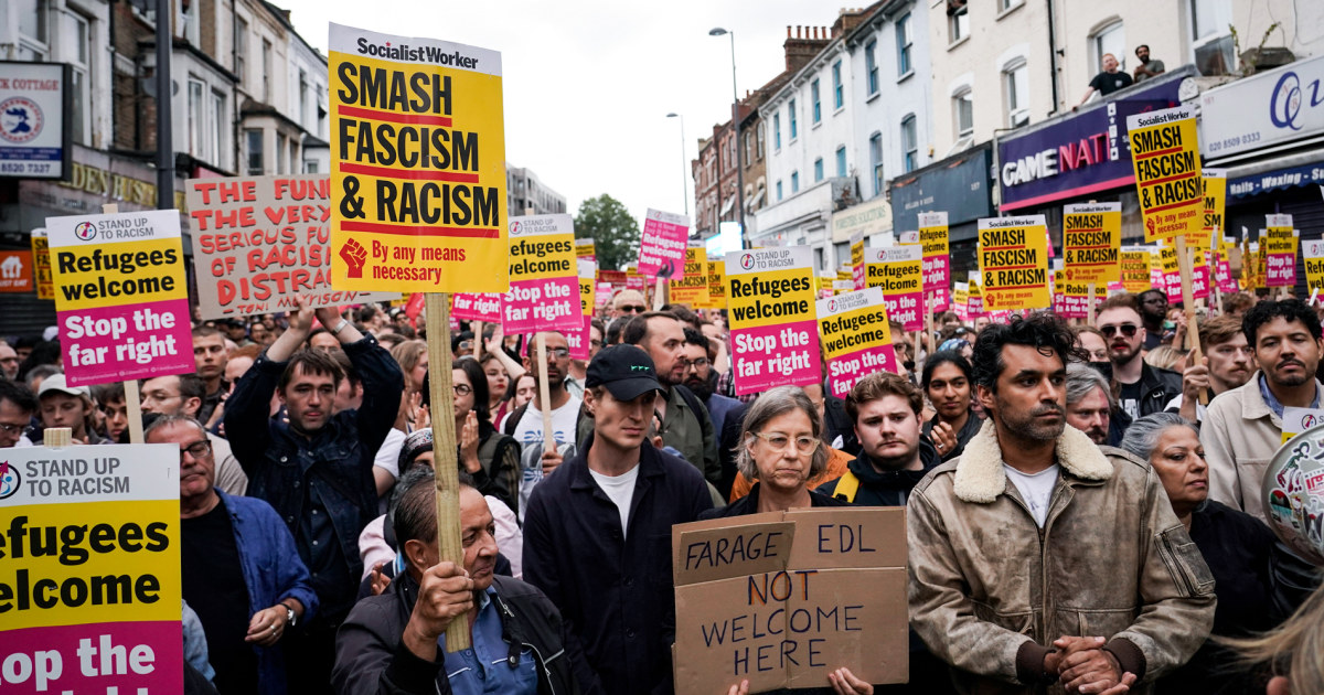 London was on high alert, but few far-right demonstrators came to the capital