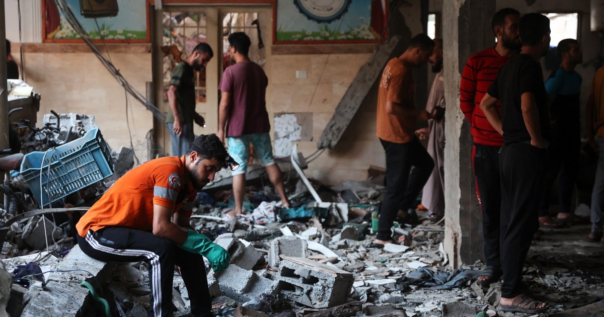 Scores killed by Israeli strike on a school in Gaza City, health officials say