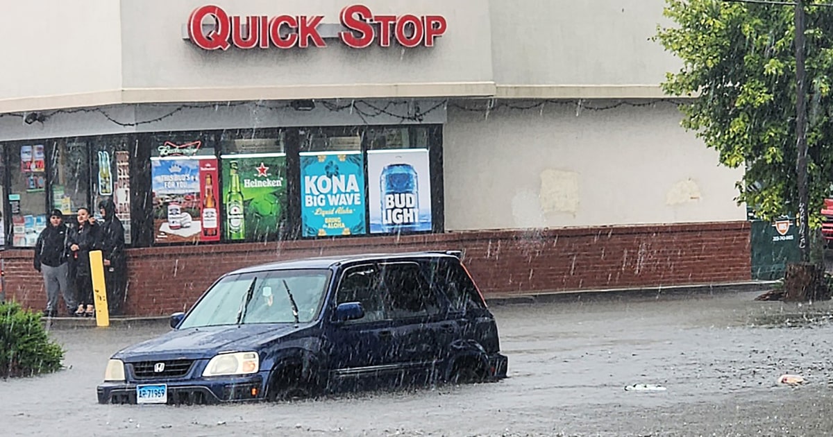 Severe Storms Strike Northeast, Causing Flash Floods and Water Rescues as Cars Are Submerged