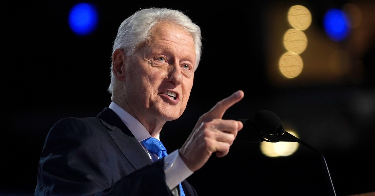 Bill Clinton frames the election as a 'clear choice,' slamming Trump as