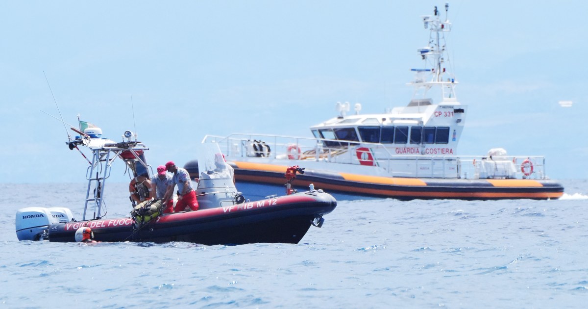 Hallados cadáveres dentro de un yate de lujo que se hundió frente a las costas de Sicilia