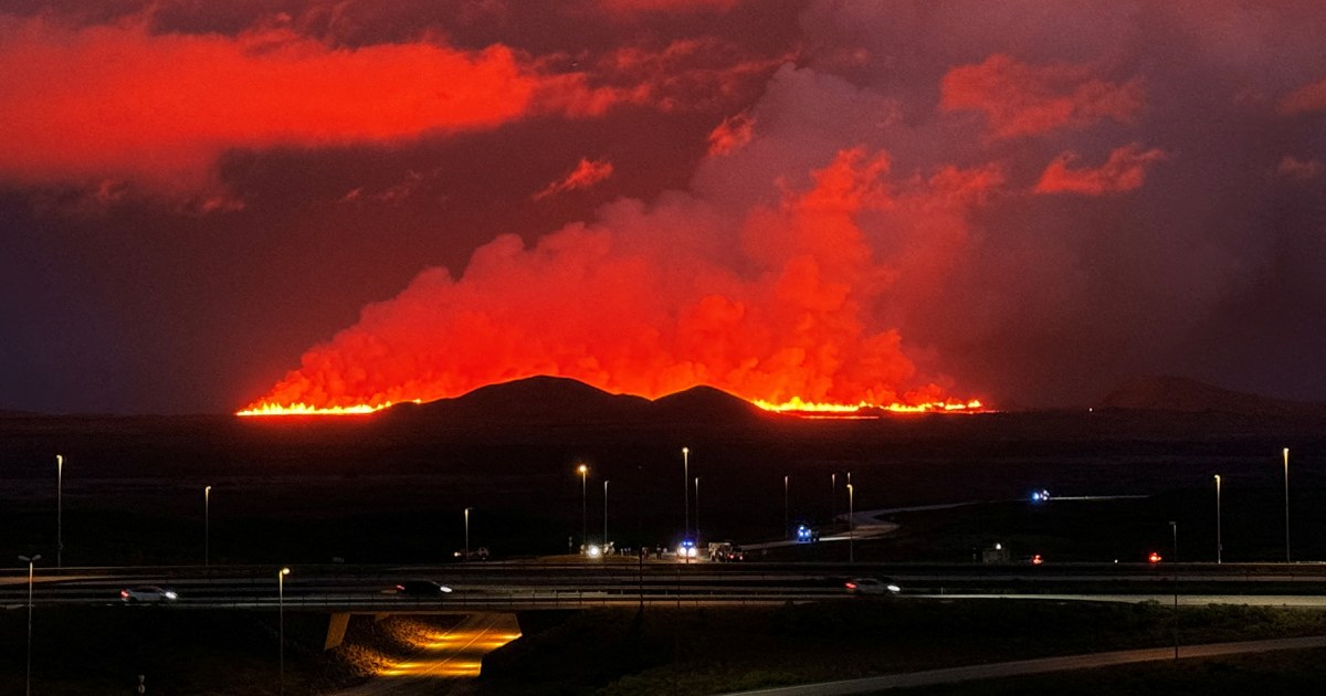 Iceland volcano erupts for 6th time since December, spewing fountains of lava