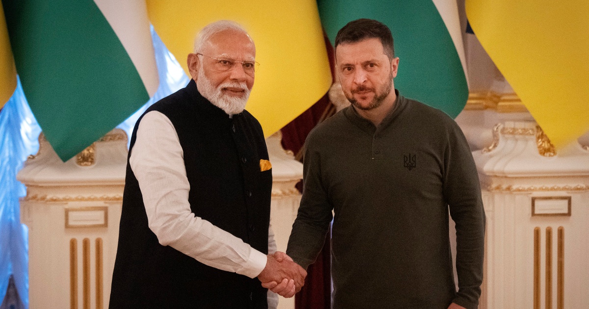 In Ukraine, India’s Narendra Modi urges Zelenskyy to sit down for talks with Russia