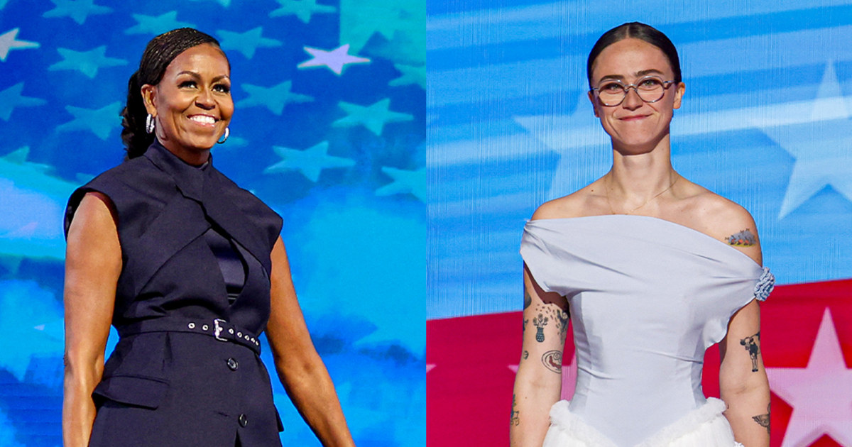 Meet the designers behind Michelle Obama’s and Ella Emhoff’s DNC looks