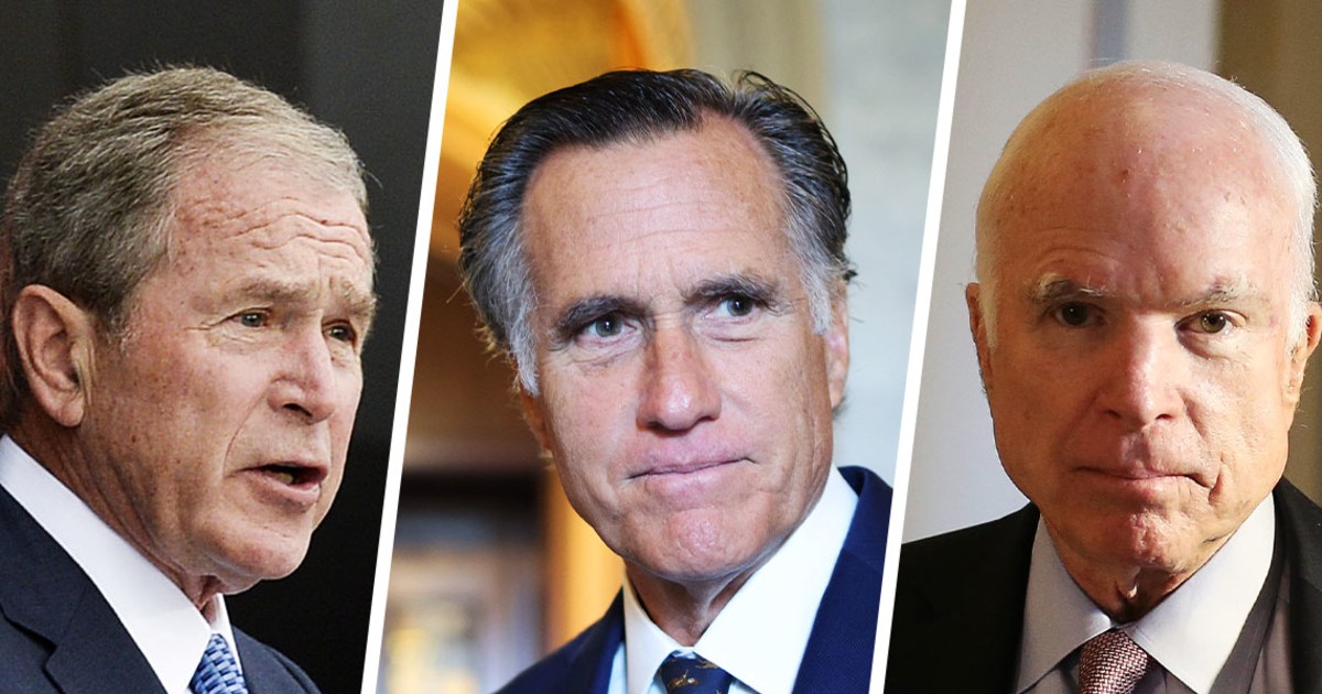 Mehr als 200 ehemalige Mitarbeiter von Bush, McCain und Romney ...