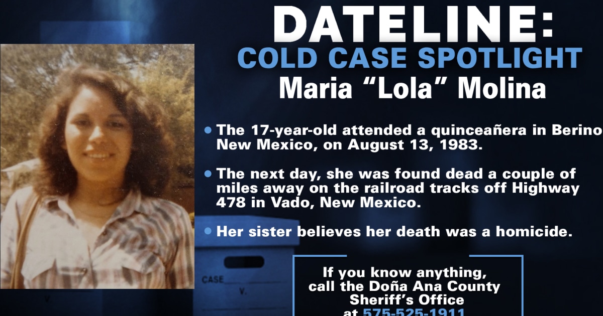 Maria Molina's death on railroad tracks in New Mexico in 1983 is a mystery