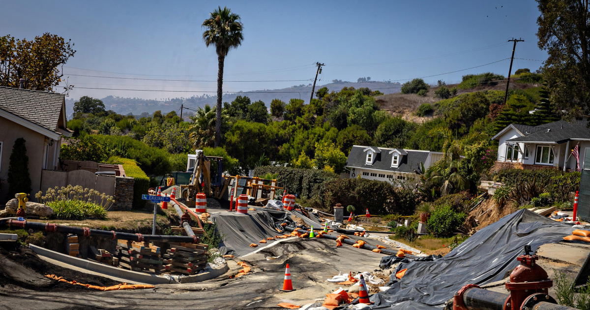 In a landslide-hit California town, life is like camping without electricity, gasoline