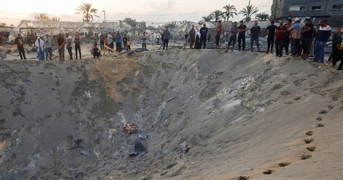 At least 40 killed in Israeli strike on Gaza humanitarian zone, Palestinians say