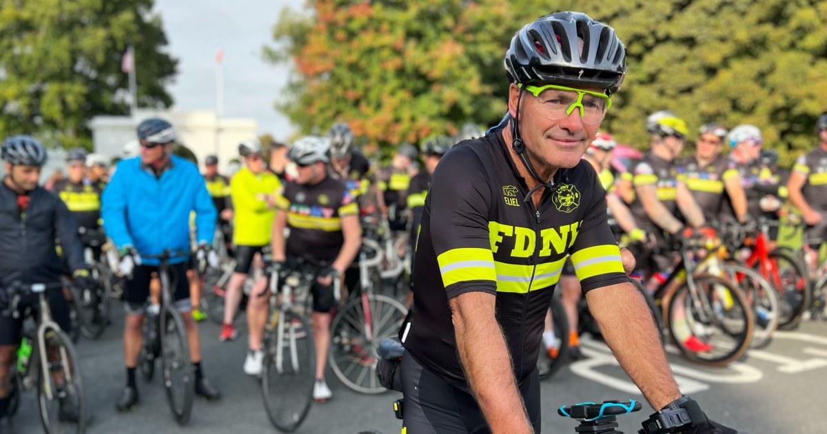 Firefighters honor compatriots killed in 9/11 terror attacks with grueling bike ride