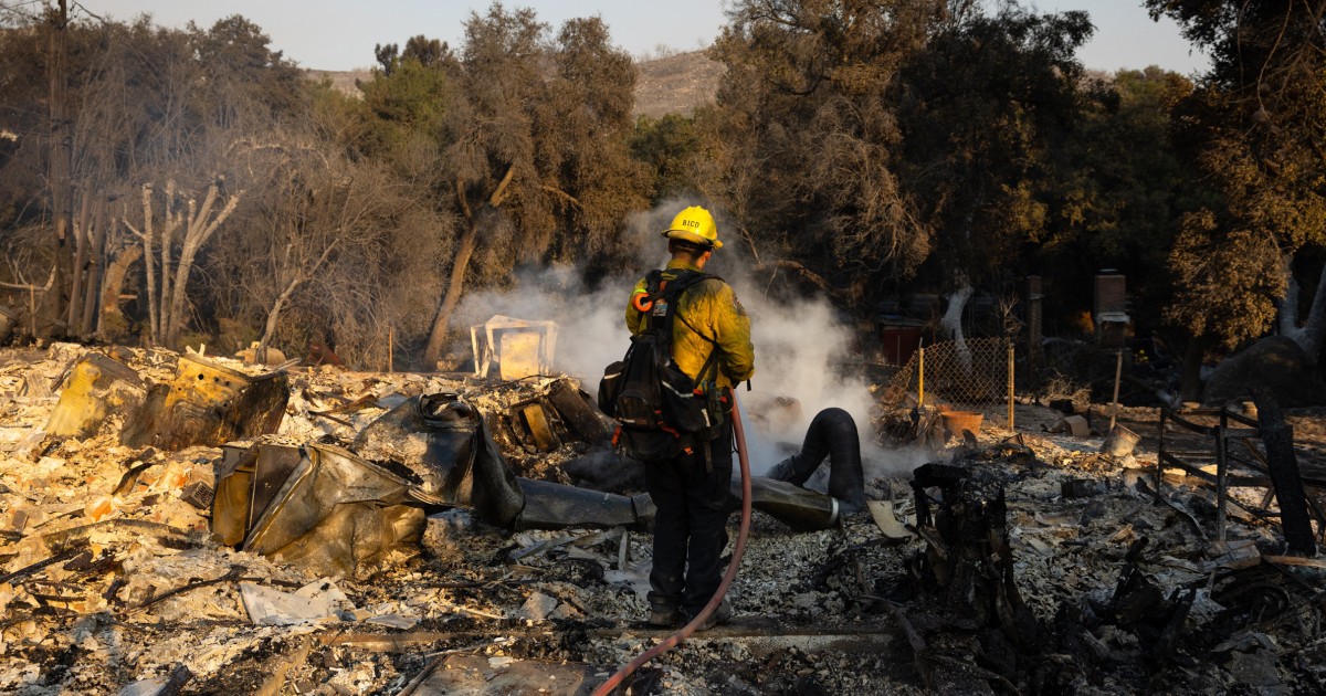 Firefighters hope cooler weather will aid their battle against 3 major Southern California fires