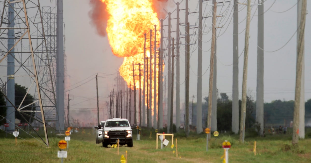 Pipeline fire in Houston area leads to evacuations and curfews for thousands