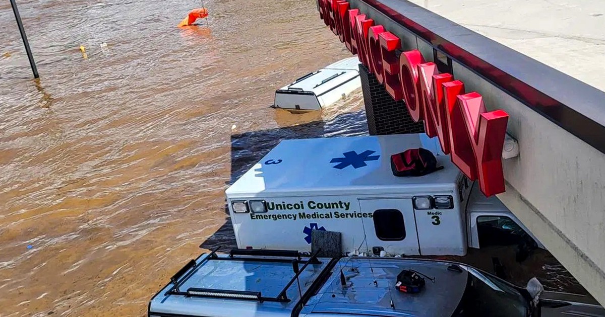 Patients and staff were stranded at a flooded Tennessee hospital