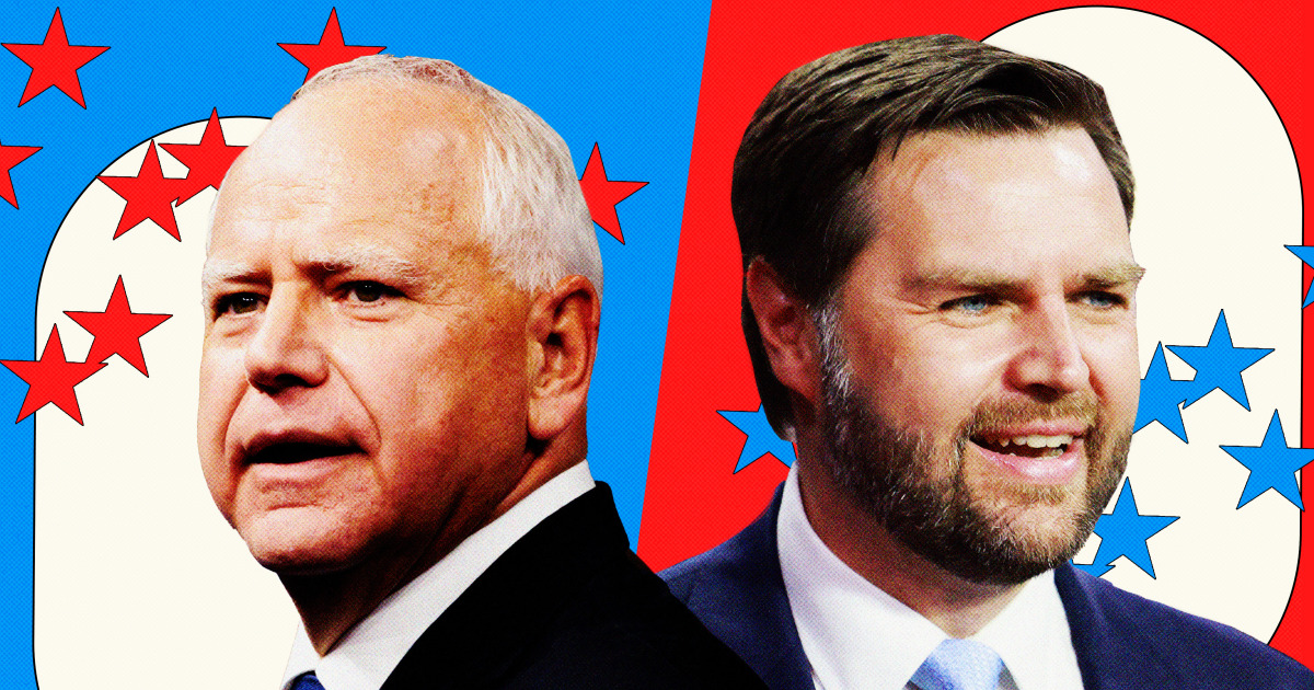 Live updates: VP debate tonight to pit Walz and Vance in their first head-to-head clash  of the 2024 presidential election