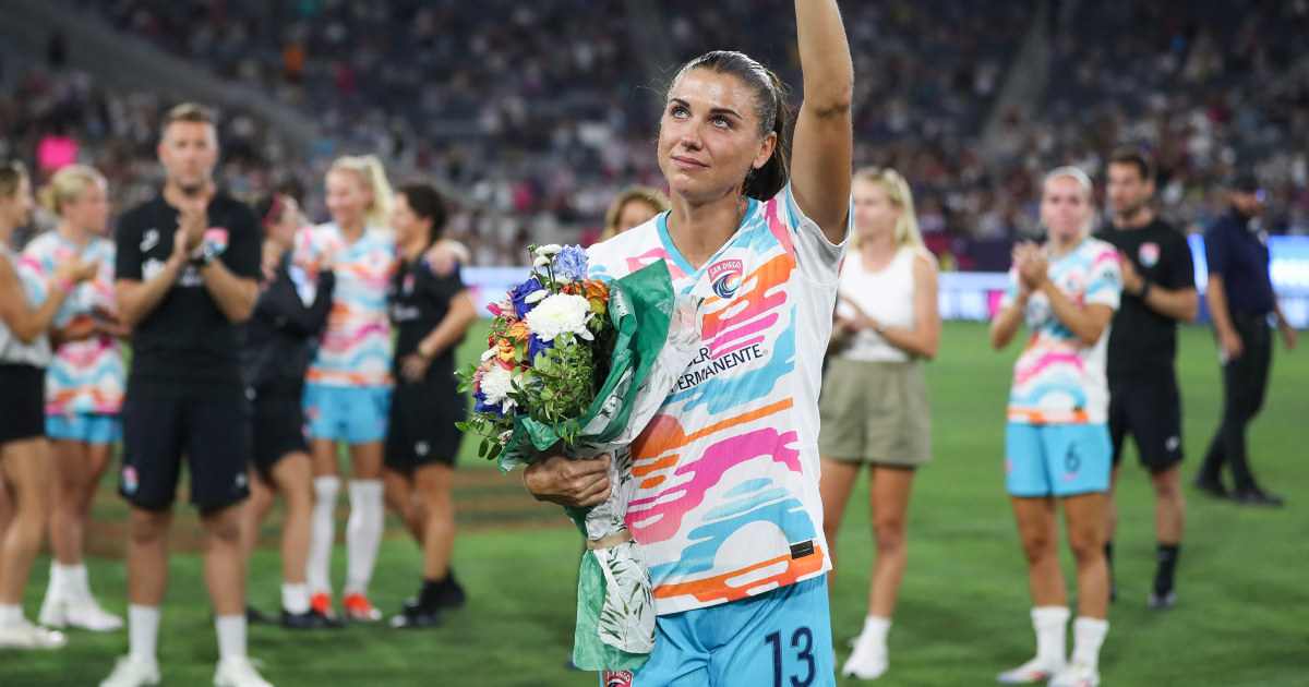 Alex Morgan says goodbye in the last game of his brilliant 15-year career