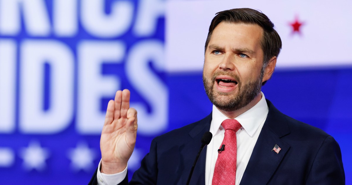 JD Vance's mic gets cut while talking about Springfield at VP debate