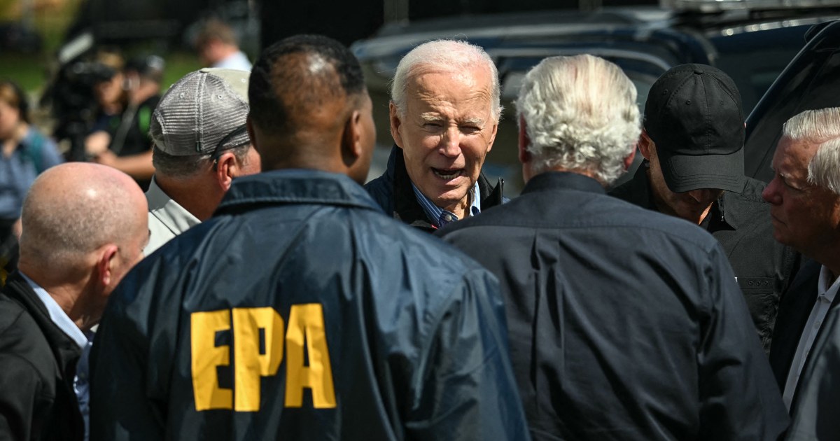 Biden visits Carolinas, Harris heads to Georgia to view Hurricane Helene damage