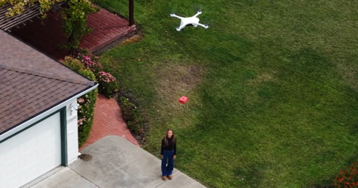 Drone deliveries, slow to take flight, come to Silicon Valley