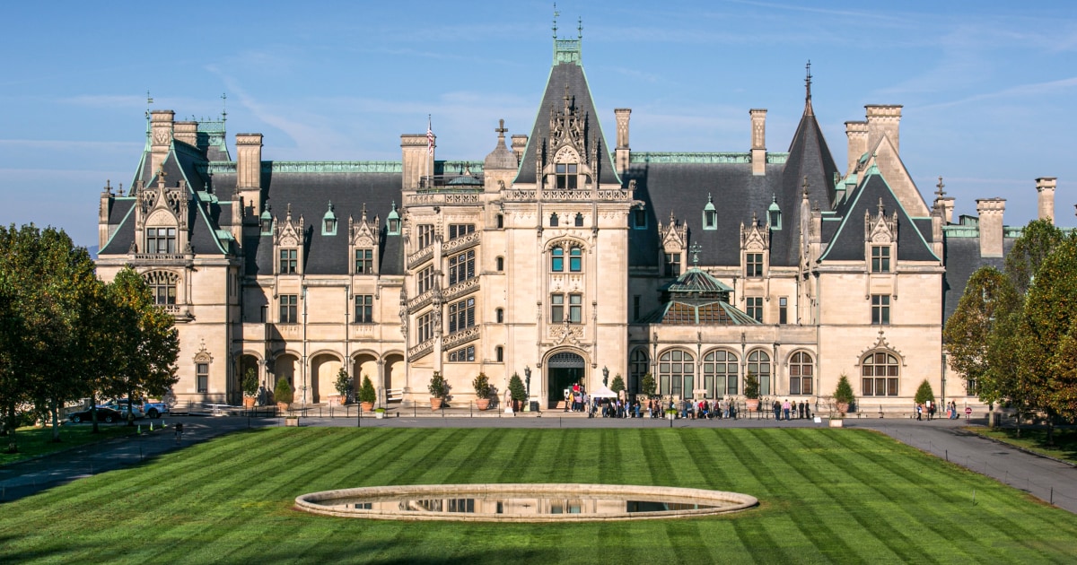 The shutters of the historic Biltmore Estate are closed after flooding from Hurricane Helene devastated Asheville