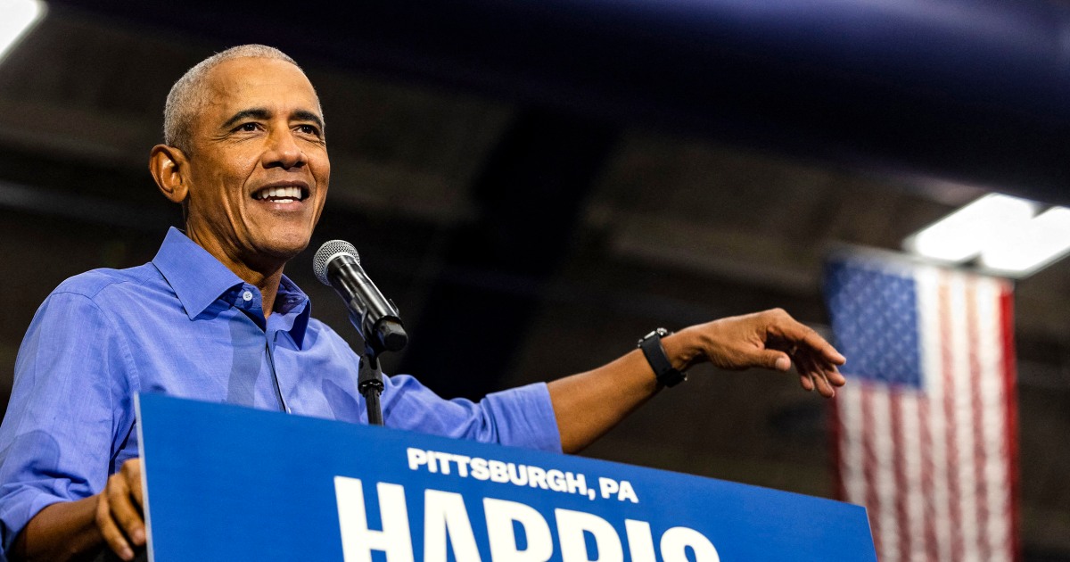 Harris ramps up outreach to Black men with Obama as a key surrogate