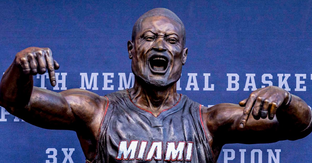 Dwyane Wade statue unveiled in Miami as fans contend it looks nothing like him