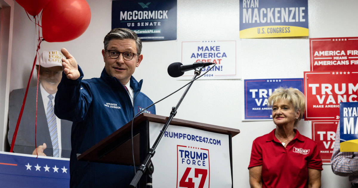 Current Status: Speaker Mike Johnson criticizes Obamacare and promises 'massive reform' if Trump wins