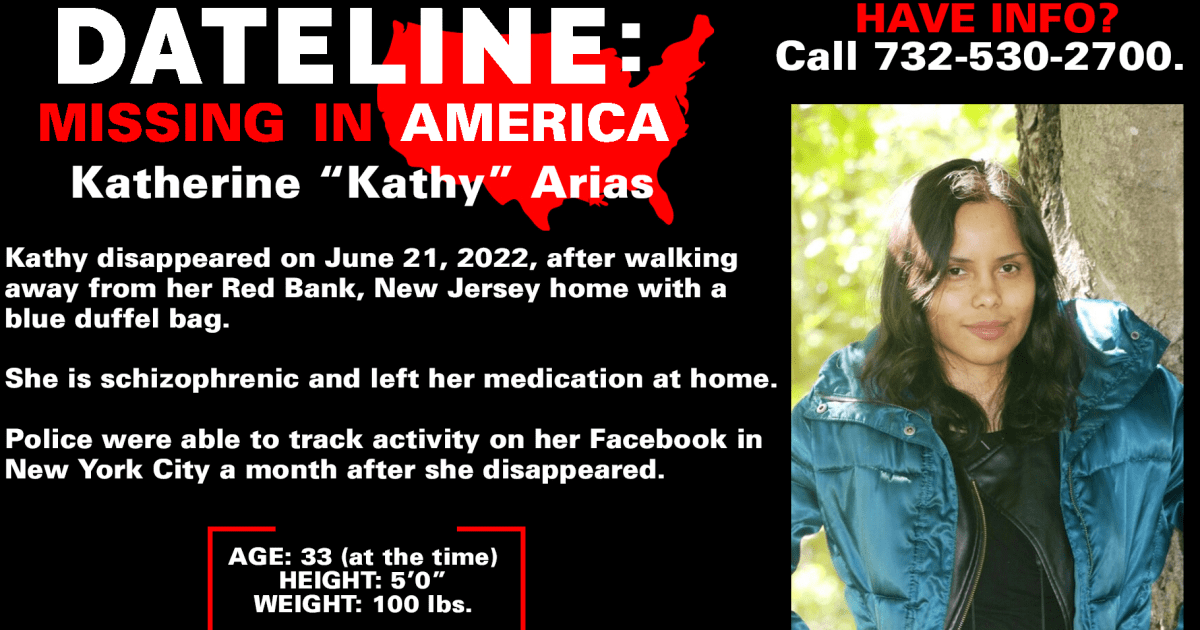 Katherine Arias missing and considered endangered since her June 2022