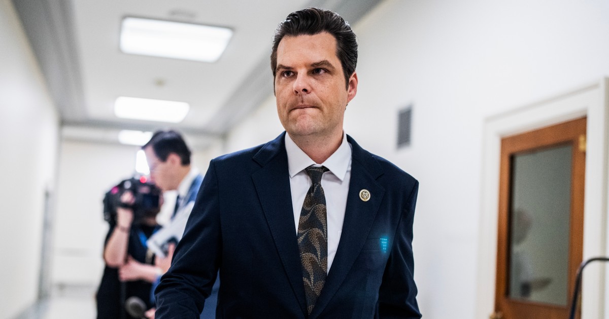 Justice Dept. employees stunned at Trump’s ‘insane,’ ‘unbelievable’ choice of Matt Gaetz for attorney general