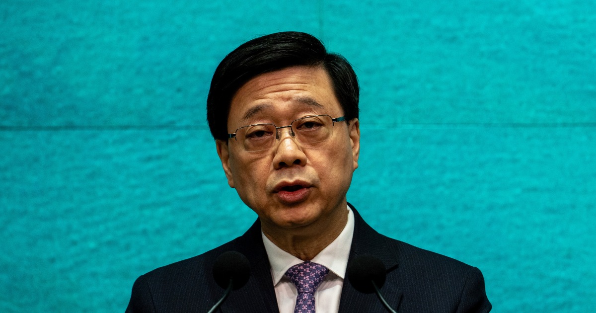 Hong Kong’s leader warns Trump not to interfere after he says he would ‘100%’ free jailed tycoon