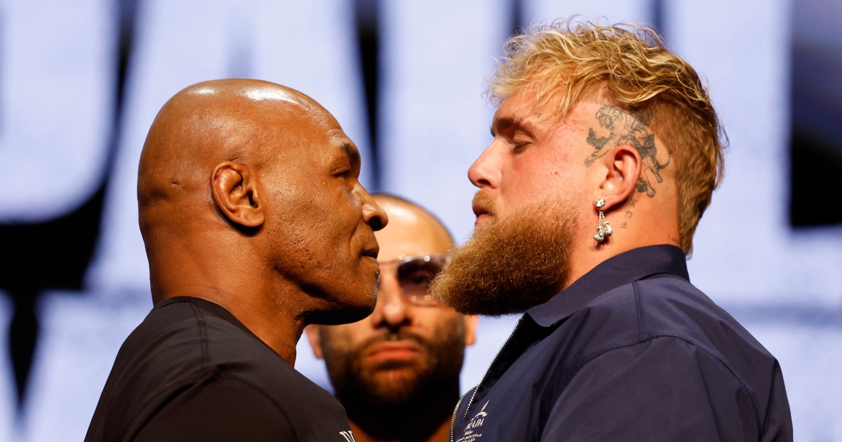 Mike Tyson vs. Jake Paul live updates: Boxers fight tonight after slap at weigh-in