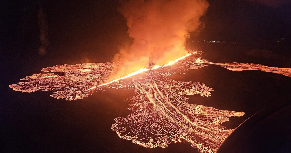 Icelandic volcano erupts for 7th time in a 12 months