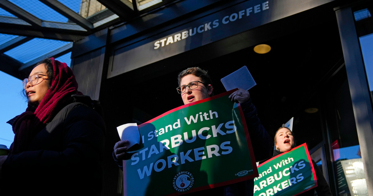 Starbucks union declares strike to remaining thru Christmas Eve in 3 main towns