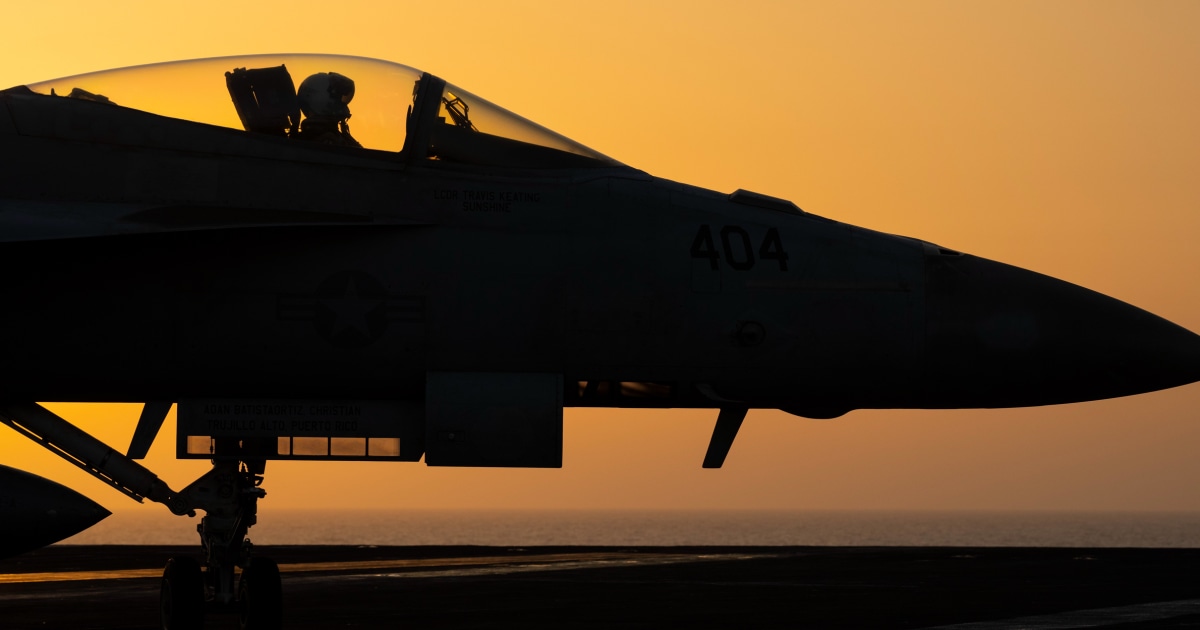 2 U.S. Navy pilots eject to safety after friendly fire downs their fighter jet