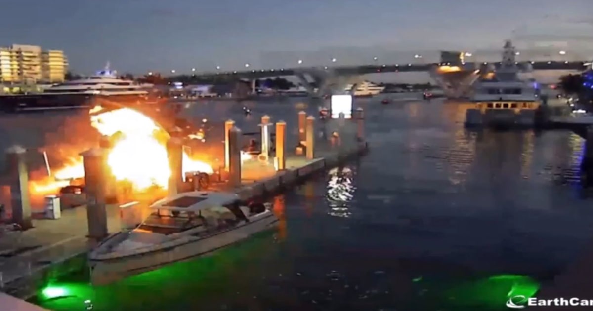 1 person killed, 5 hospitalized after fiery Florida boat explosion