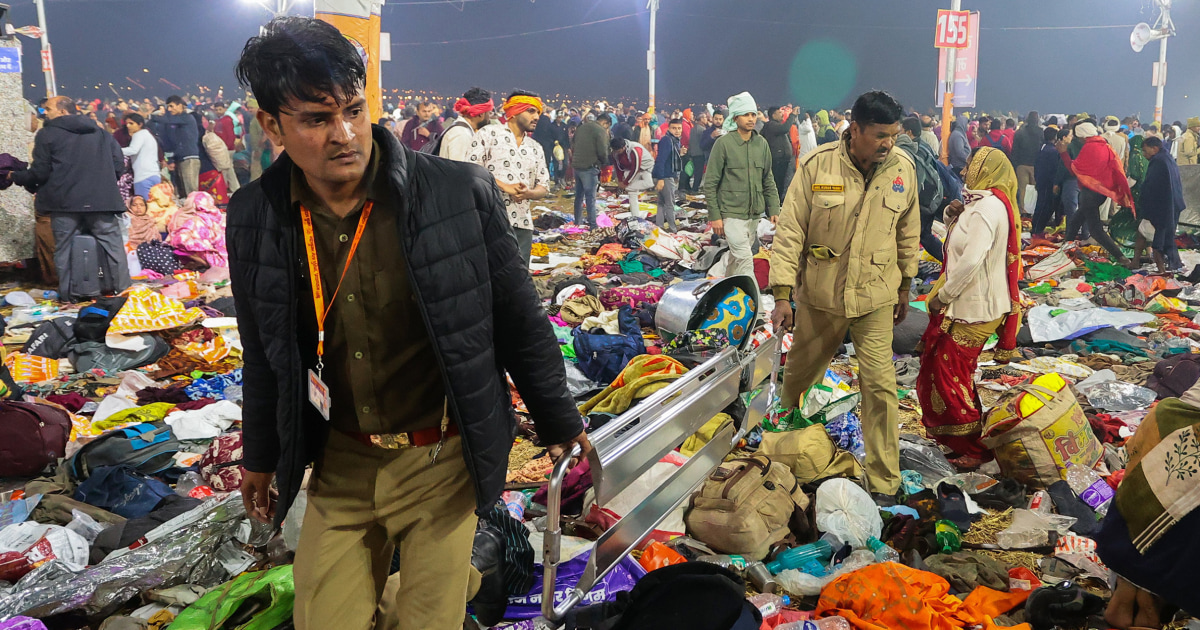 At least 7 killed in stampede as millions take holy dip in India