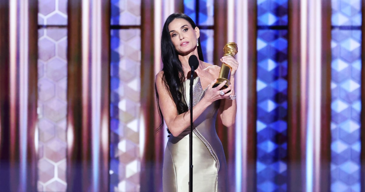 Demi Moore takes dwelling Golden Globe for ‘The Substance,’ her first main performing award