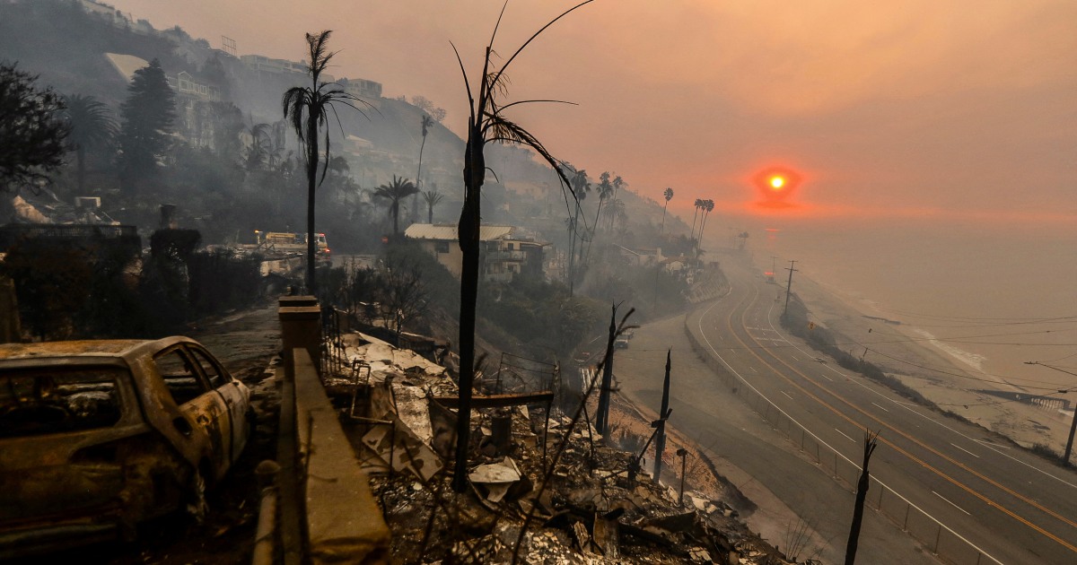 Photos of Los Angeles present catastrophic scale of devastation as blazes burn uncontrolled