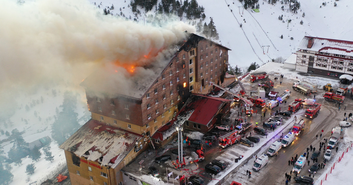At least 10 killed in hotel fire at a ski resort in Turkey