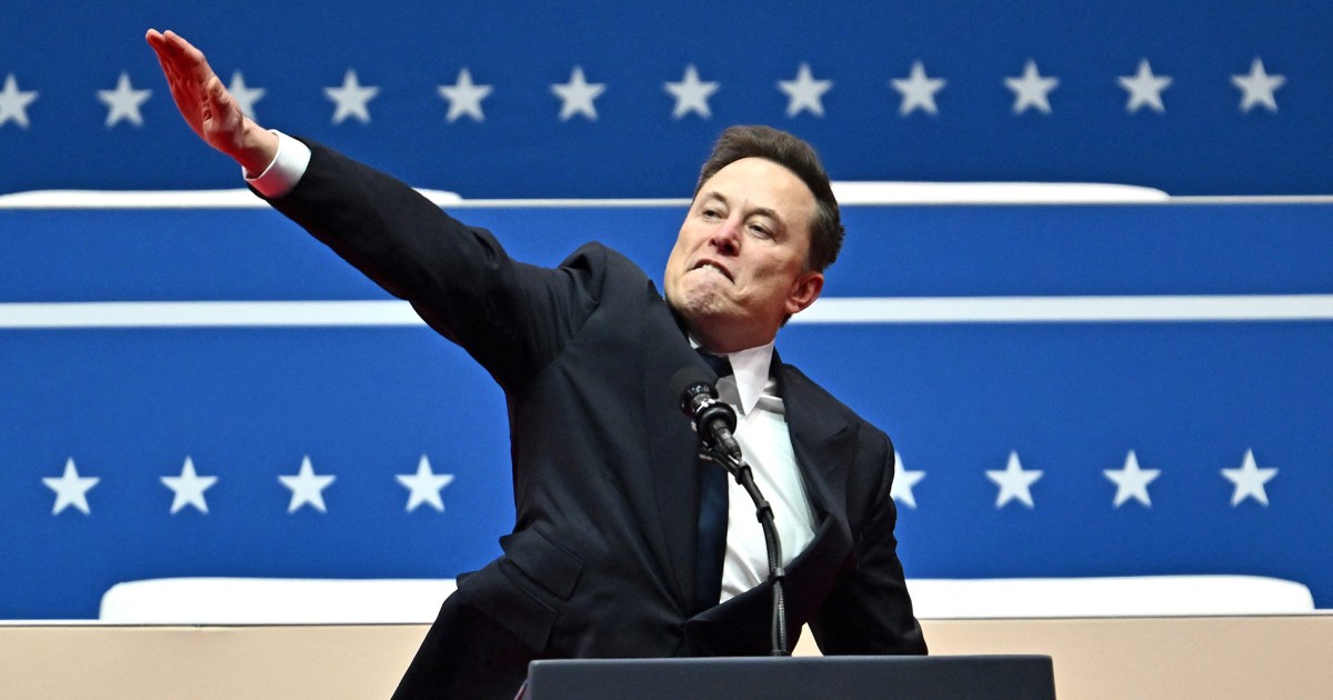 Elon Musk condemned for gesture resembling a Nazi salute at Trump inauguration event