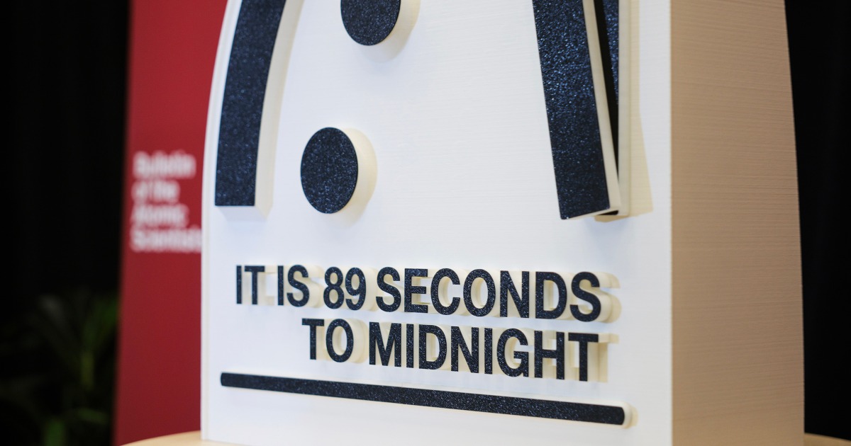 AI, wars and climate change mean it's later than ever on the 'Doomsday Clock'