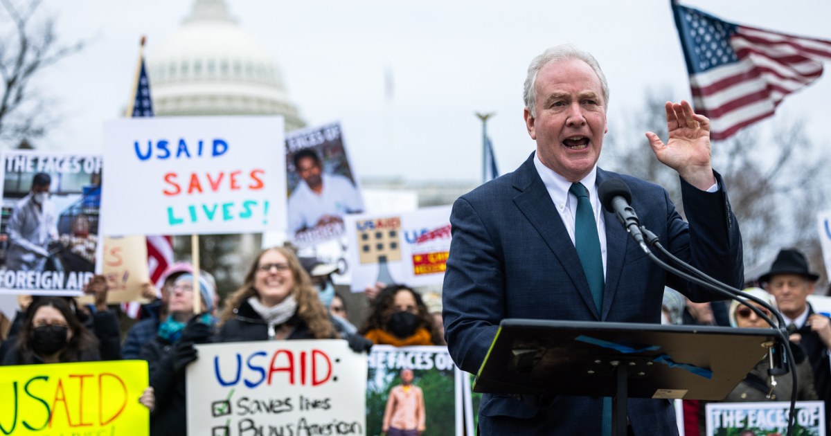 Out of power, Democratic lawmakers take to the streets to rally opposition to Trump