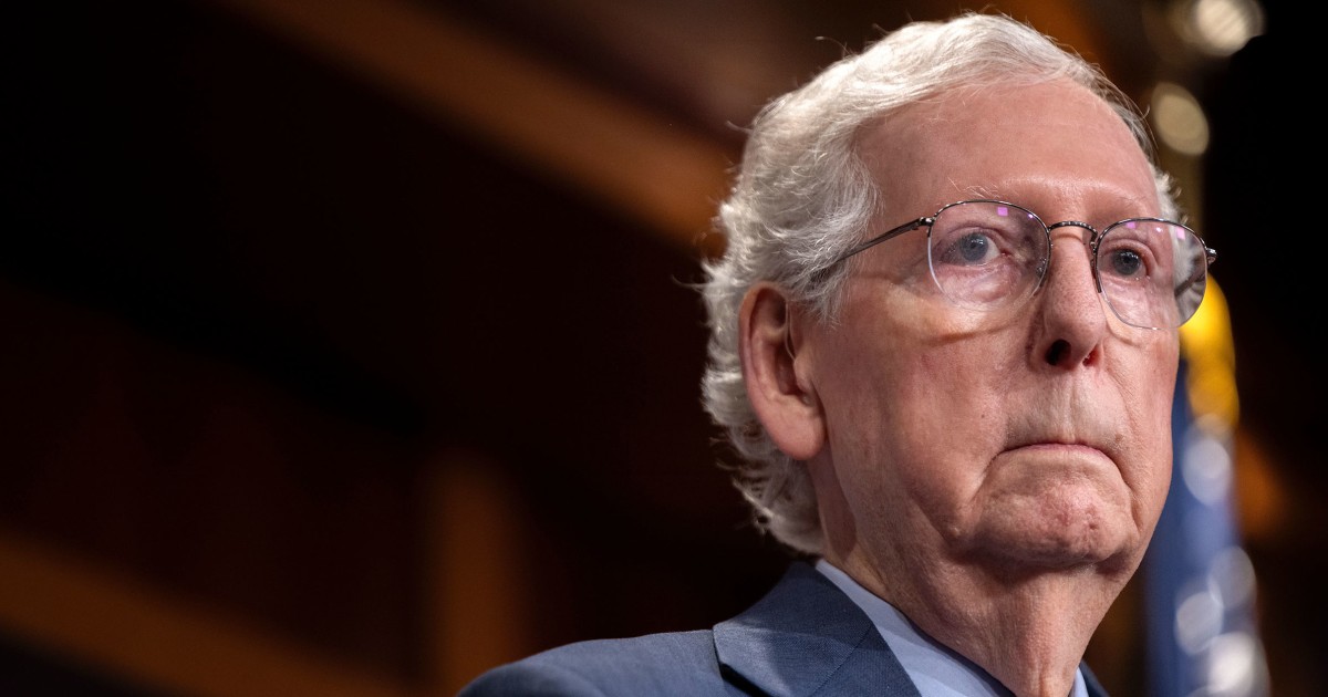 Former GOP Leader Mitch McConnell won't seek re-election in 2026