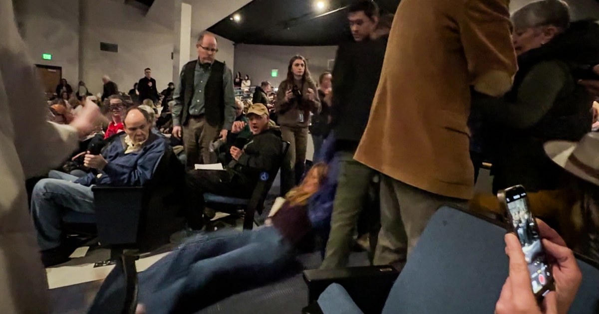 Idaho woman forcibly dragged from local Republican town hall by private security