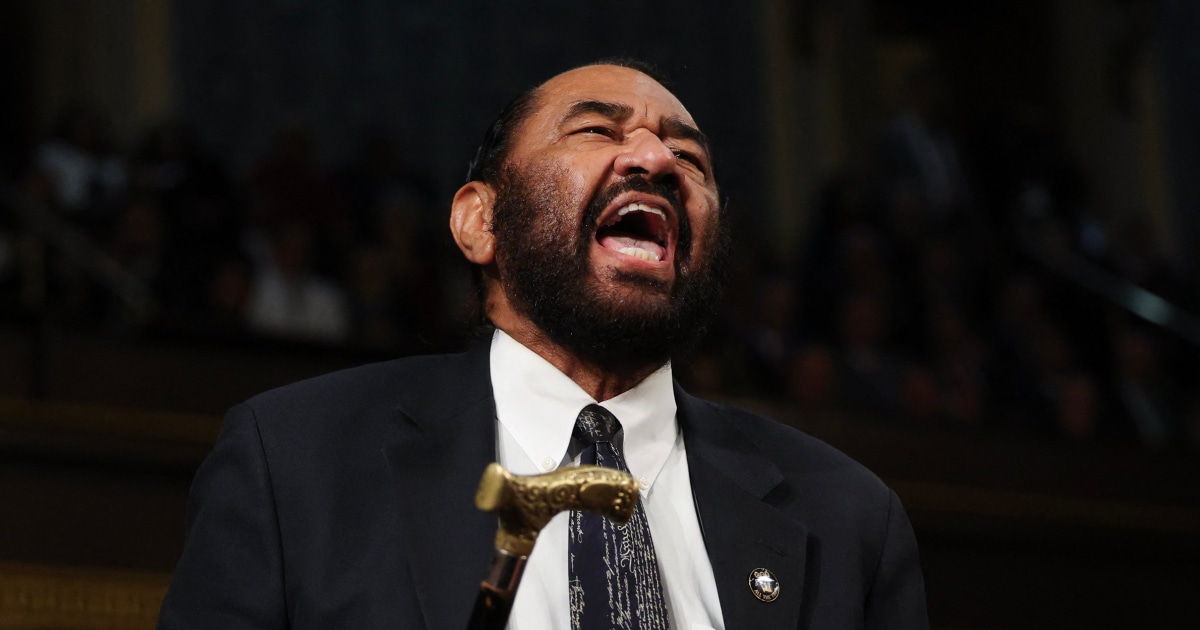 House votes to censure Rep. Al Green for disrupting Trump's speech to Congress