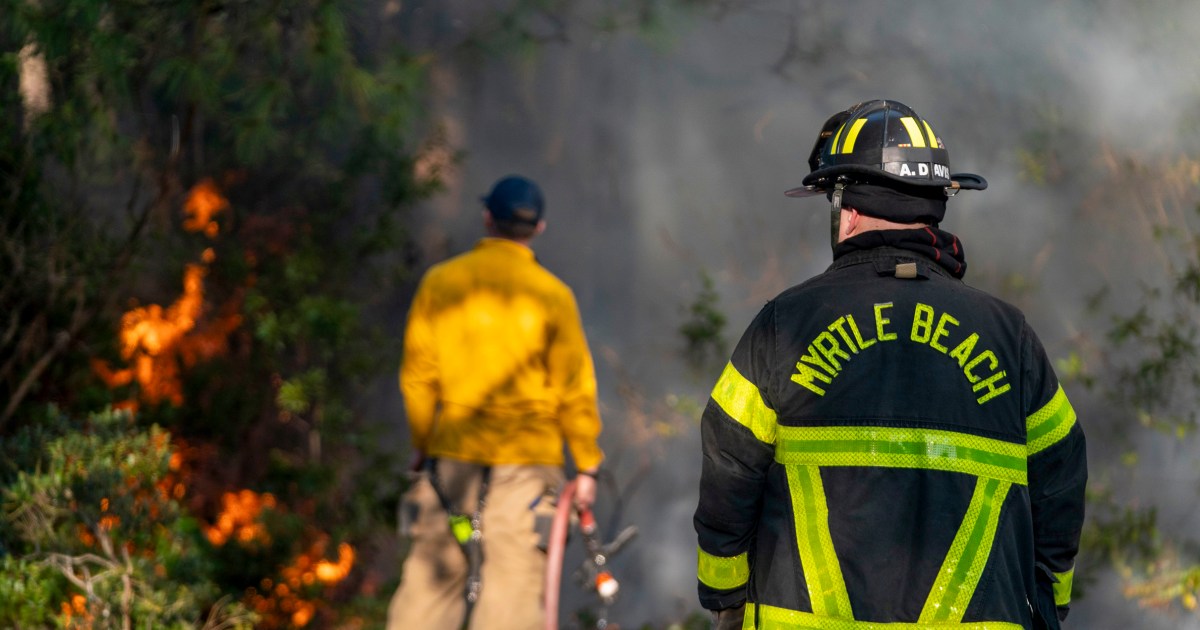 South Carolina woman arrested in connection with Myrtle Beach wildfire