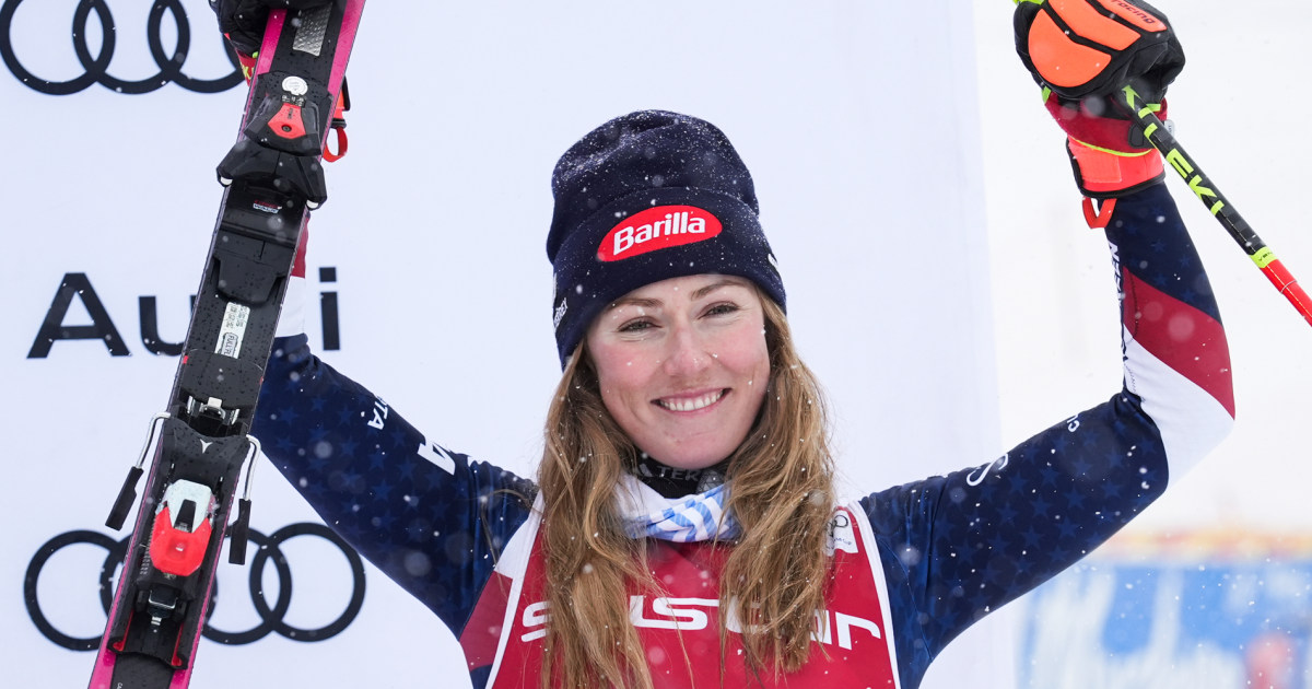 Mikaela Shiffrin sets World Cup podiums record taking 3rd place in slalom race