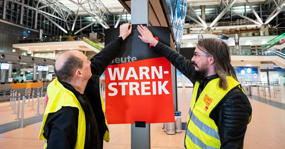 Flight cancellations at Germany’s Hamburg Airport affect more than 40,000 passengers after strike