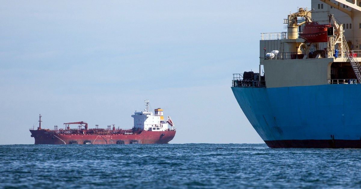 Oil tanker and cargo vessel collide in the North Sea off the English coast