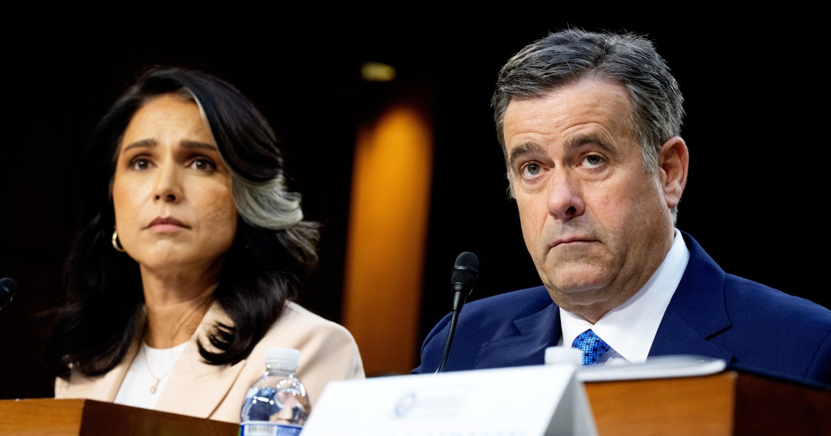 Tensions rise between Gabbard and CIA chief after her disclosure of undercover officer's name, insiders say