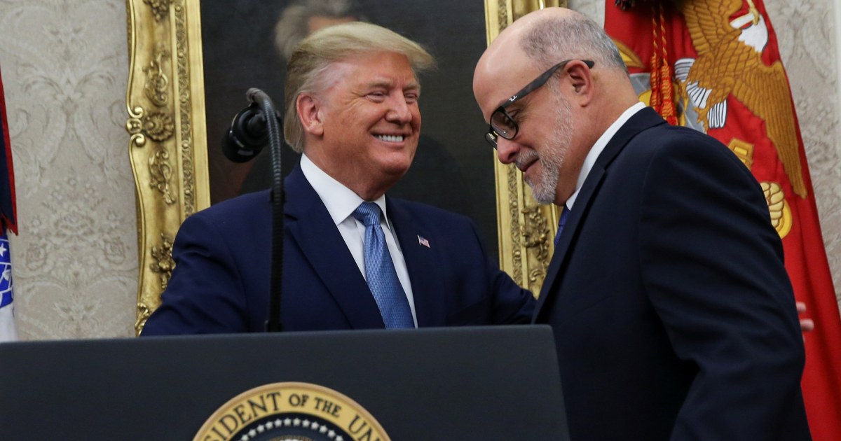 
                            Trump names former Fox News personalities Mark Levin and Bo Dietl to DHS advisory board