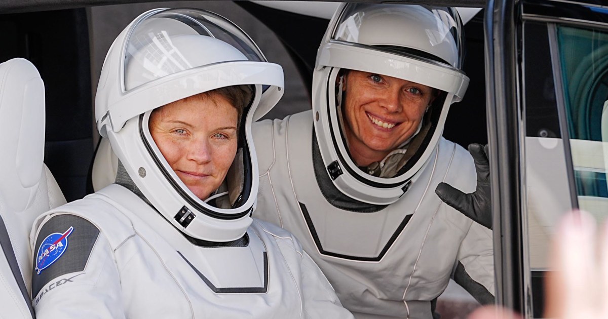 NASA astronauts step outside space station to perform the 5th all-female spacewalk